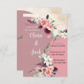 Trouw Uitnodiging Informatiekaartje (Voorkant / Achterkant)