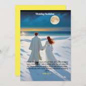 Trouw uitnodiging met Peter 3:8-9 (Voorkant / Achterkant)