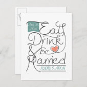 Trouw uitnodiging ontwerp (Voorkant / Achterkant)