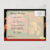 Trouw Uitnodiging Postkaarten Briefkaart (Achterkant)