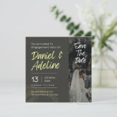 Trouw Uitnodiging Save The Dates (Staand voorkant)