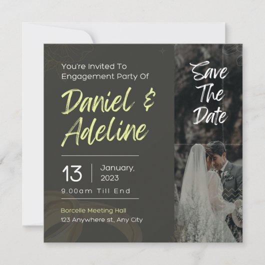 Trouw Uitnodiging Save The Dates (Voorkant)
