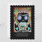 Trouw Uitnodiging Voodoo Koningin Suiker Skull Eng (Achterkant)