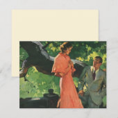 Trouw-uitnodiging voor een romantica-huwelijksaanz kaart (Voorkant / Achterkant)