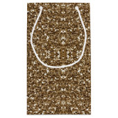 Trouw Uitnodigingen | Goud Glitter Aangepast Klein Cadeauzakje (Achterkant)