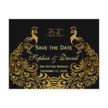 Trouw Uitnodigingen | Gouden Pauw SAVE THE DATE