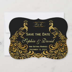 Trouw Uitnodigingen   Gouden Pauw SAVE THE DATE