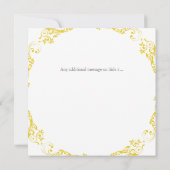 Trouw uitnodigingen 'Save the Date' Cirkelvormig o (Achterkant)