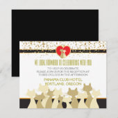 Trouw Uitnodigingen voor Koele Katers (Voorkant / Achterkant)