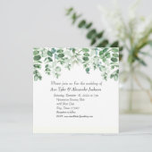 Trouw uitnodigingskaart aankondiging (Staand voorkant)