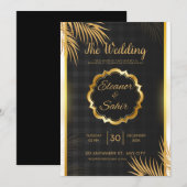 Trouw uitnodigingskaart bewerkbaar  kaart (Voorkant / Achterkant)