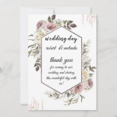 trouw uitnodigingskaart  kaart (Voorkant)