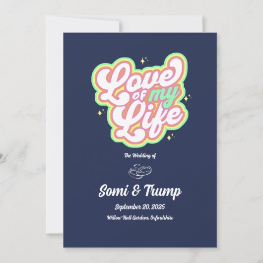 Trouw Uitnodigingskaart Kaart (Voorkant)