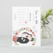 Trouw Uitnodigingsset met Save the Date Kaart (Staand voorkant)