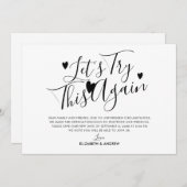 Trouw uitstel Wijziging van datum Probeer dit opni Aankondiging (Voorkant / Achterkant)