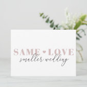 Trouw-Uitstelfolder 'Lovely Heart' Save The Date (Staand voorkant)