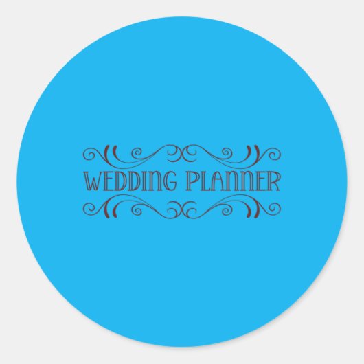Trouw - Uitvoering trouwplanner Ronde Sticker (Voorkant)