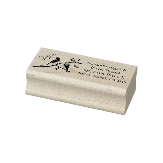 Trouw van Blauwe Vogels Gummen Stempel (Stempel)