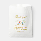 Trouw van de Blauwe Vogels Bedankzakje (Voorkant)