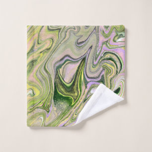 Trouw van jou 1 groene Abstracte badhanddoeken Bad Handdoek