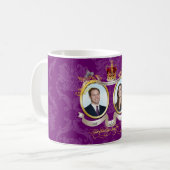 Trouw van Will+Kate, doe-het-zelf Kleur!! Koffiemok (Voorkant links)