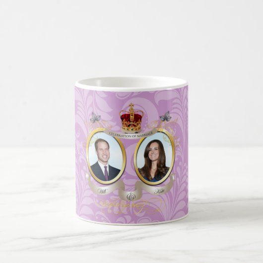 Trouw van Will+Kate, Doe-het-zelf Kleur!! Koffiemok (Center)