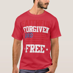 trouw vergeven en vrij 4 juli patriottisch U T-shirt
