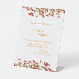 Trouw Verjaardag Baby Shower UITNODIGINGSKAART Reclamebord Met Voetstuk