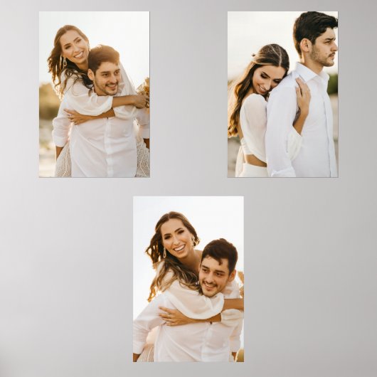 Trouw Verloofde Koppel Foto's Muurkunst Sets (Voorkant)