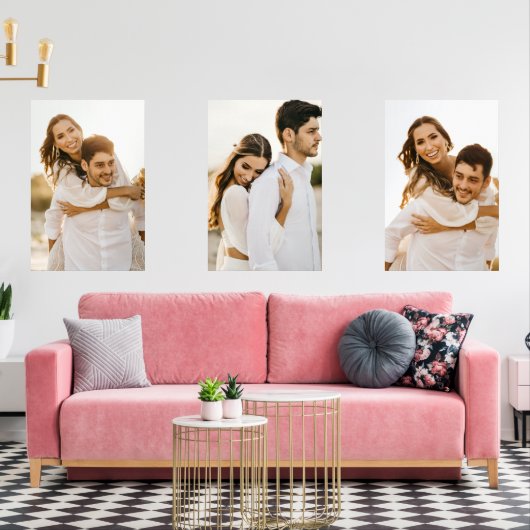 Trouw Verloofde Koppel Foto's Muurkunst Sets (Woonkamer)