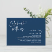 Trouw Verlovingsfeest, Vier met ons  Uitnodiging (Staand voorkant)