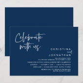 Trouw Verlovingsfeest, Vier met ons  Uitnodiging (Voorkant / Achterkant)