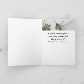 Trouw Verlovingsgeluk Kolibrie Kaart (Binnen)