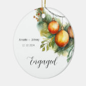 Trouw Verlovingsornament, Verlovingssieraad, Bruid Keramisch Ornament (Links)
