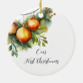 Trouw Verlovingsornament, Verlovingssieraad, Bruid Keramisch Ornament (Achterkant)