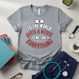 Trouw verpleegster Moedige verpleegster Vrouw Cade T-shirt