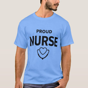 Trouw verpleegster T-shirt – Minimaal medisch typo