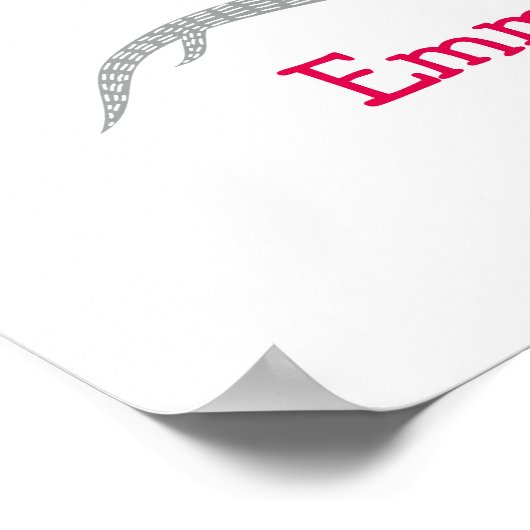 Trouw vingerafdruk boom gastboek poster (Hoek)