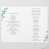 Trouw vogelkooi programma gevouwen. Paarse bloemen (Achterkant)