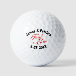 Trouw voor altijd gepersonaliseerd golfballen