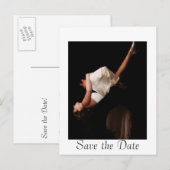 Trouw Wals Save the Date-ansichtkaarten Aankondigingskaart (Voorkant / Achterkant)