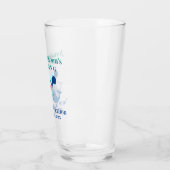 Trouw Walvis Tropisch Strand Bestemming Pint Glas (Links)