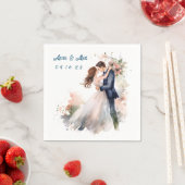 Trouw Waterverf Bloemstuk Servet (Insitu)