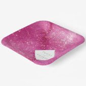 Trouw Waterverf Namen Fuchsia ID954 Papieren Bordje (Gebogen)