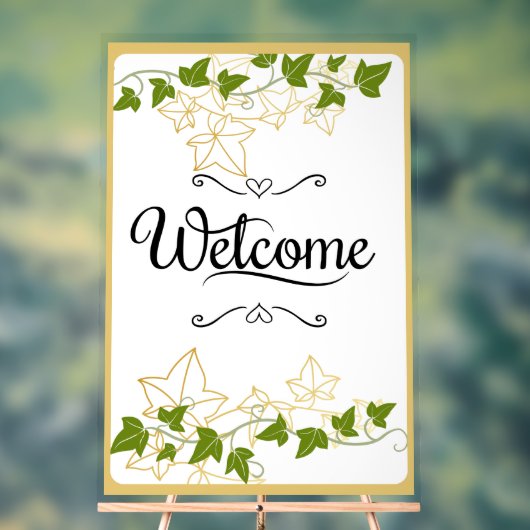 Trouw welkom bord (Neutraal)