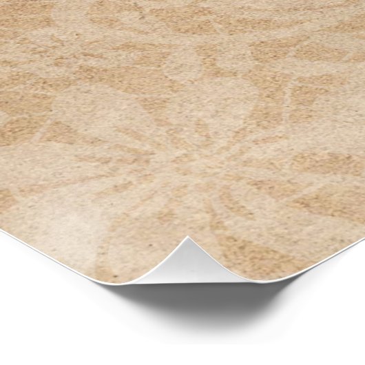 Trouw Welkom Bord Paarse Wisteria Kant Perfect Poster (Hoek)