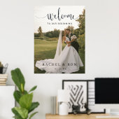 Trouw Welkom Bord Poster met Foto (Thuiskantoor)