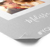 Trouw Welkom Foto Collage Banner Poster (Hoek)