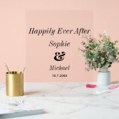 Trouw Welkom Happily Ever After  Acryl Bord (Huwelijk)