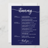 Trouw Welkom Itinerariet Brief Navy Blauw Kaart (Achterkant)